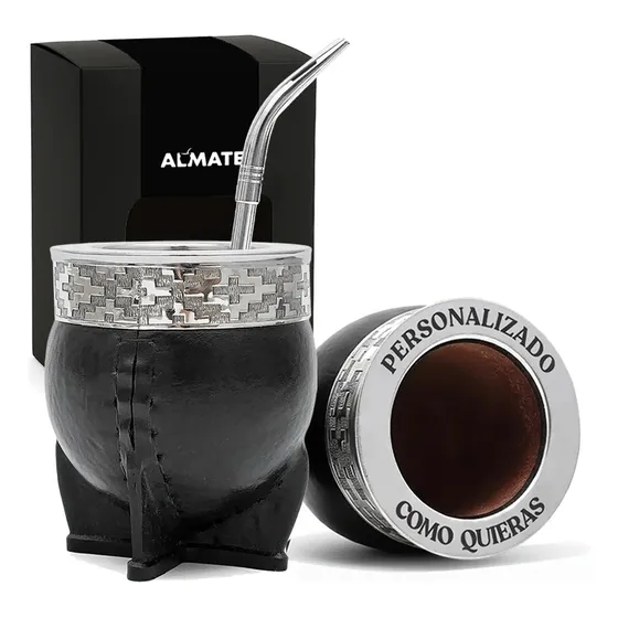 Mate Imperial Personalizado Premium + Pico Loro Acero Inox.