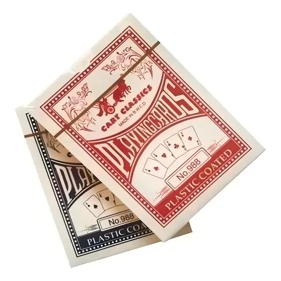Mazo Cartas De Poker O Magia Playing Cards Full Rojo