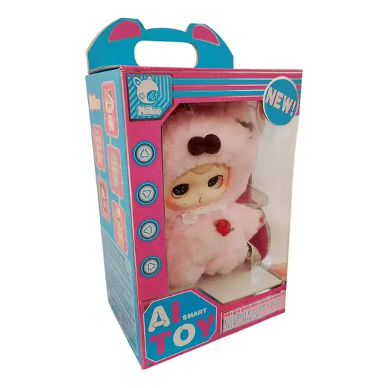 Miiloo Muñeca Peluche Inteligencia Artificial Rosa 0035