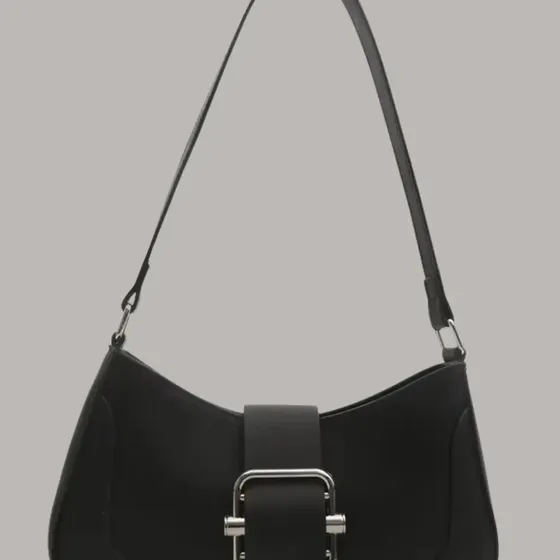 Mini Bag Leti Cartera Baguette para Mujer Elisabeth Co De Eco Cuero color Negro