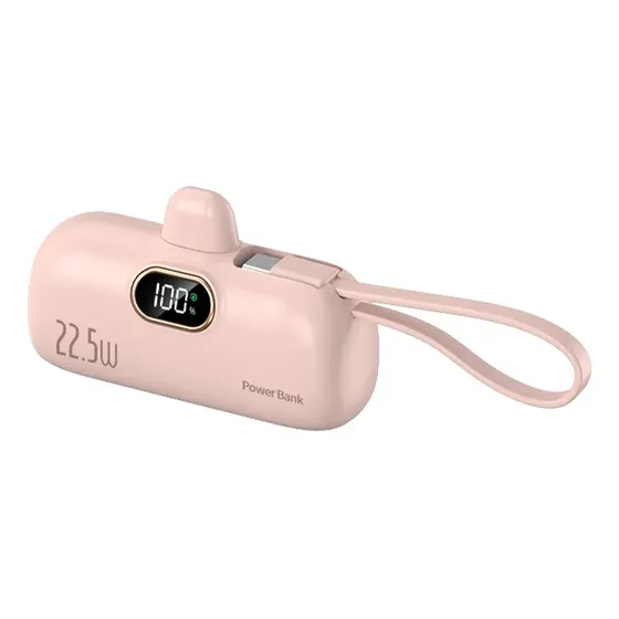 Mini Cargador Portátil 5000mah 22.5w Usb-c Puerto Lightning