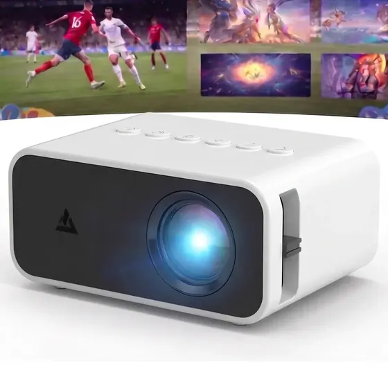 Mini Proyector Cinema Led Tv Portatil Celular Veoquiero Blanco