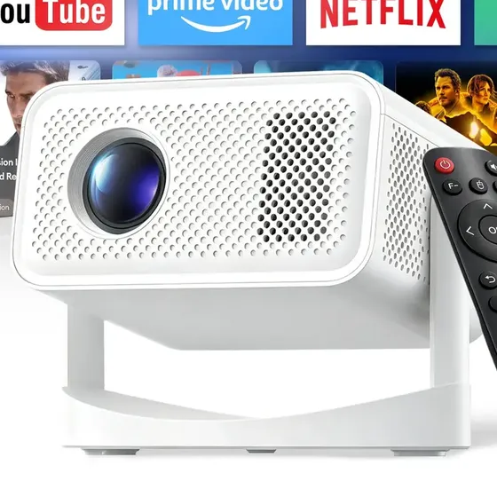 Mini Proyector Evopow P16 Apps Integradas Wifi Bluetooth Portátil 1080p 4k Auto Keystone Compatible Tv Stick Hdmi Usb 360° Rotación Dormitor