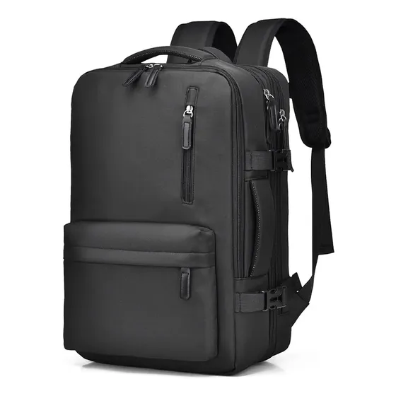 Mochila De Viaje Ionify Urbana Pulse 40l Impermeable Valija Negro Liso