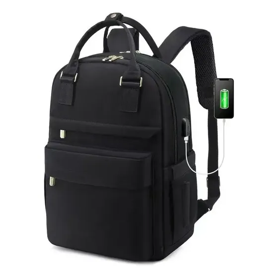 Mochila Impermeable Tela Oxford Premiun Porta Laptop New Bip