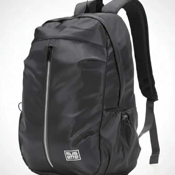 Mochila Porta Notebook 15.6'' Urban Viaje Waterprof Oxford Musette Negro 20L