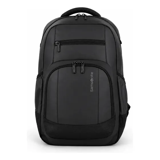 Mochila Samsonite Bravo 2026 Laptop Negro 27l Urbana Diseño De La Tela Liso