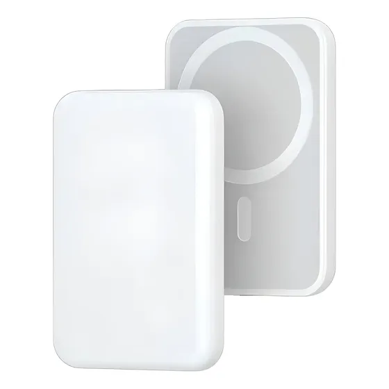 MODERNO Cargador Inalambrico Para iPhone Bateria Externa Magsafe Color Blanco