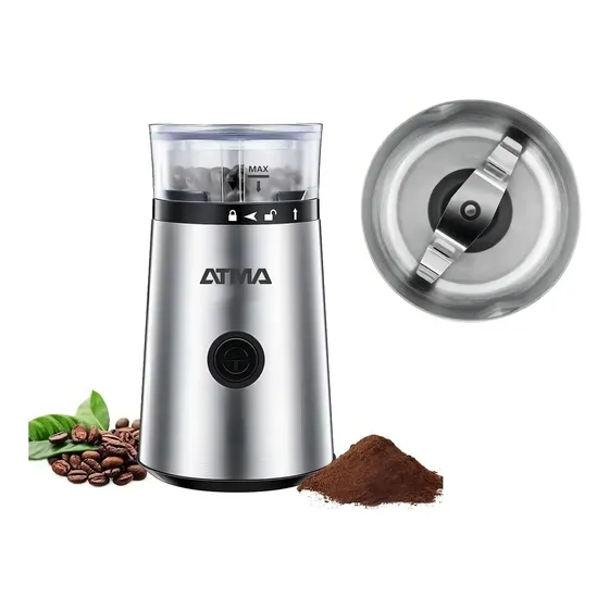 Molinillo De Café Atma Mc8141n. acero inoxidable, Apto Para Granos Y Semillas.