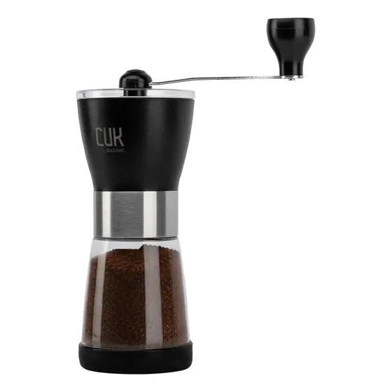 Molinillo De Cafe Gadnic GR7 Manual Manija Giratoria Acero Inoxidable ABS Acrilico Portatil