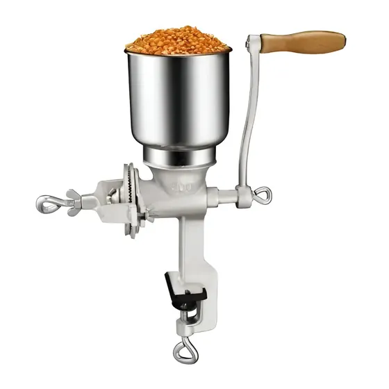 Molinillo De Granos Café Cereales Maiz Arroz Acero Inoxidabl Color Plateado