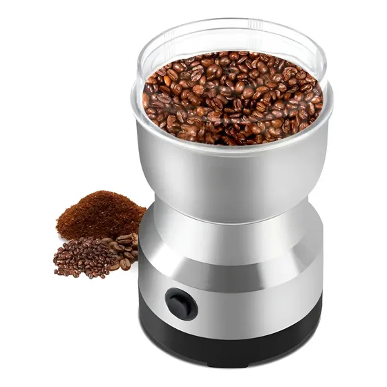 Molinillo De Granos Café Pimienta 150w Eléctrico M8300 Plateado