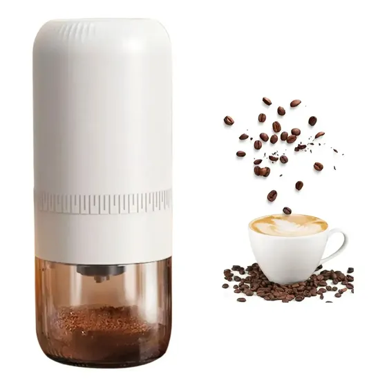 Molinillo Eléctrico De Café Portátil Recargable Con Usb C211 Color Blanco Ys-24-174
