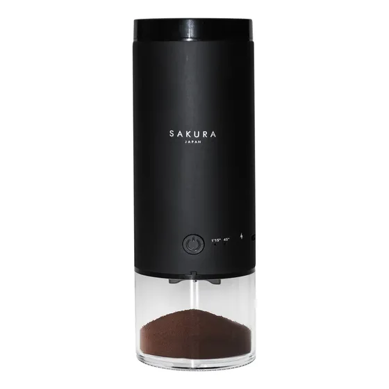 Molinillo Profesional Sakura Titanium Eléctrico Para Café Negro