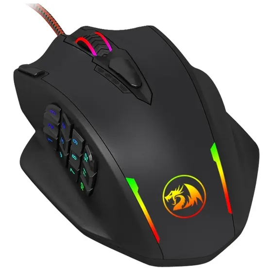 Mouse gamer de juego Redragon Impact M908 negro