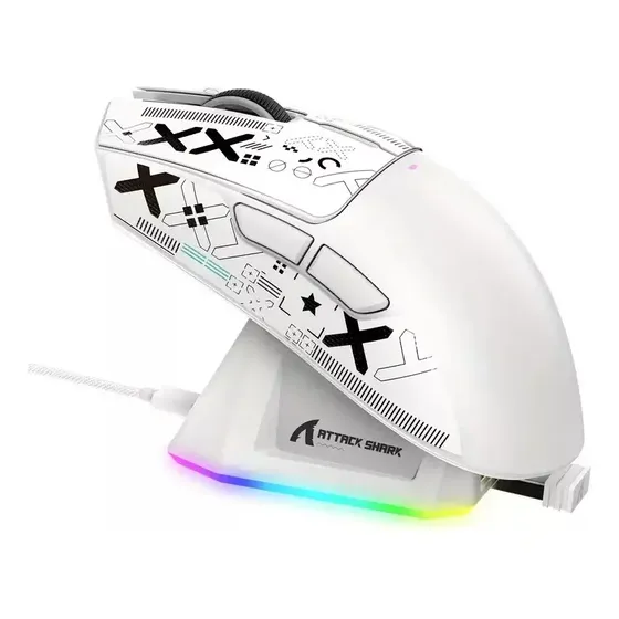 Mouse Gamer X11 Attack Shark Tri Mode 22000 Dpi Paw3311 Dock