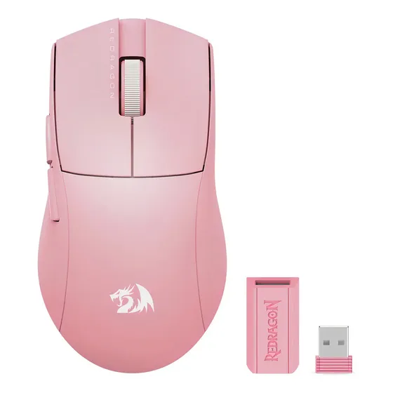 Mouse Inalámbrico Redragon K1ng Pro 1k Rosa M916p-pro-1k
