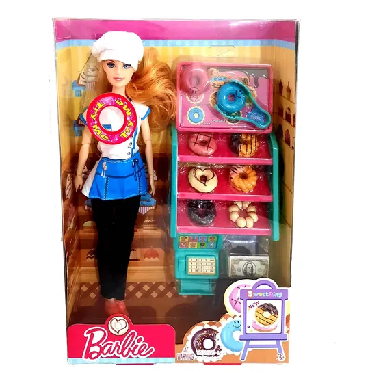 Muñeca Barbie Cocinera Chef C/luz Sonido Y Accesorios