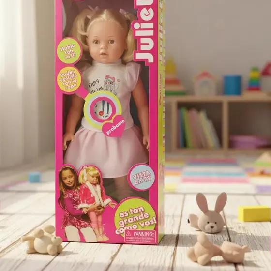 Muñeca Gigante Julieta 70 Cm Habla 12 Frases Cariñito 530