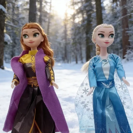 Muñecas Frozen Elsa Y Ana Cantan En Español 28cm Articulada