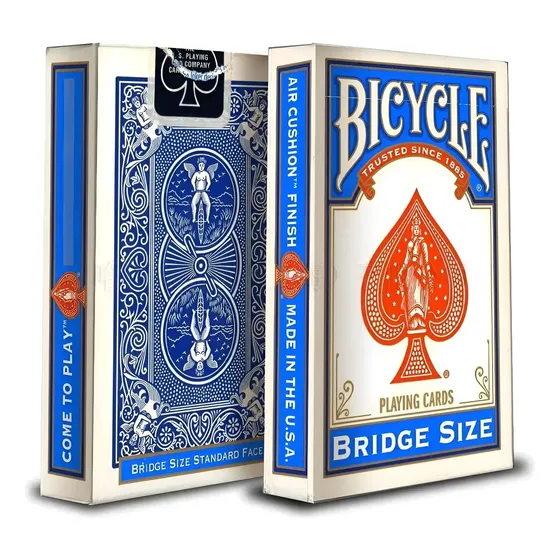 Naipes Bicycle Bridge Size Eeuu Poker Magia Baraja Chico Reverso Azul Idioma No Tiene Personaje Bride Size