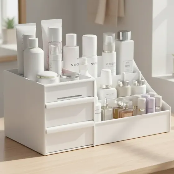 Organizador Maquillajes Escritorio O Baño Con Cajones