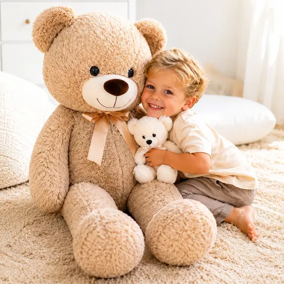 Oso De Peluche Gigante Combo: 1 Metro + Osito De Regalo!!