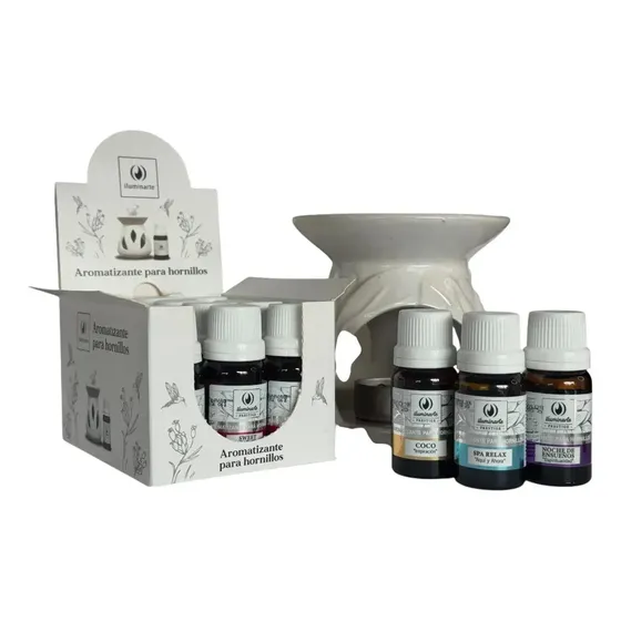 Pack 12 Aceites Esenciales Aromáticos para Hornitos 10 mL Esencias