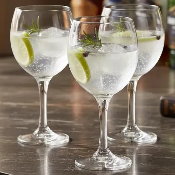 Pack X6 Copas Gin Vidrio 645ml Misket Lav Aptas Lavavajillas Cócteles