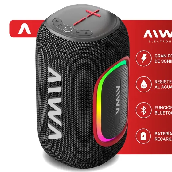 Parlante Aiwa Bluetooth Portátil Waterproof Aw-pp265 Ipx5