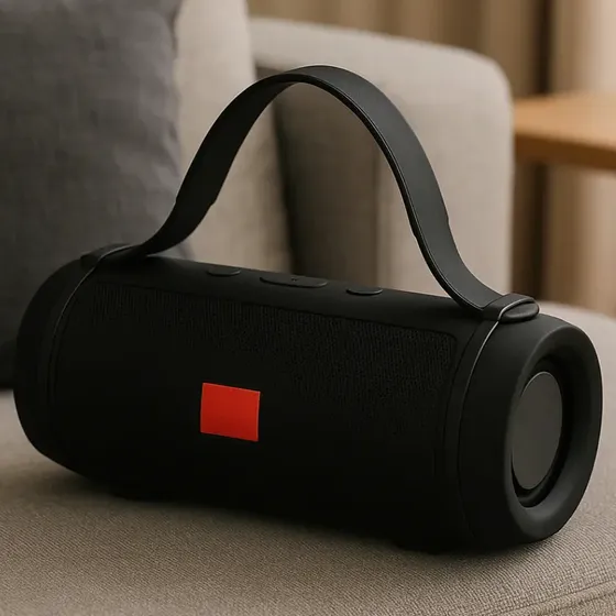 Parlante Bluetooth Portátil Potente Batería Larga Duración Recargable Usb Radio Manos Libres Sd Aux Negro Koabit