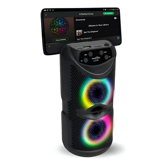 Parlante Portátil 3 X2 Extra Bass Bluetooth Luz Led Rgb