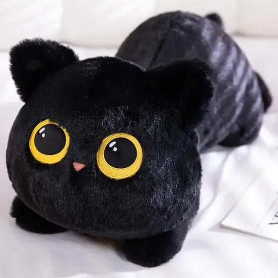 Peluche Gato Almohadón Decorativo 50 Cm