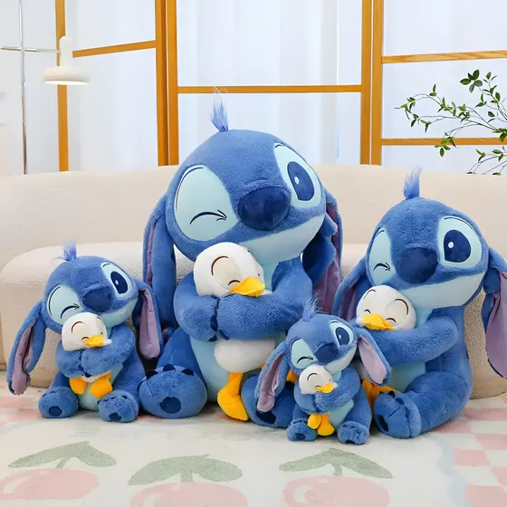 Peluche Gigante Stitch 80cm Con Pato Suave Importado