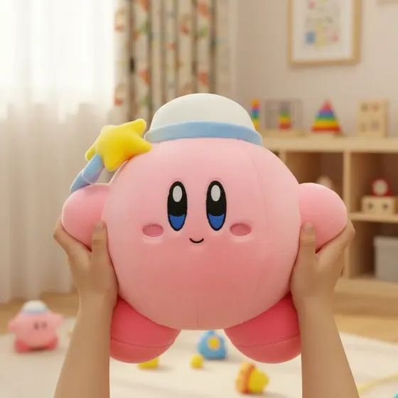 Peluche Kirby Gigante 38cm  Súper Suave Y Tierno
