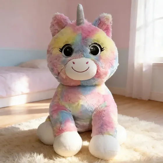 Peluche Unicornio Gigante 67cm Multicolor Woody Toys