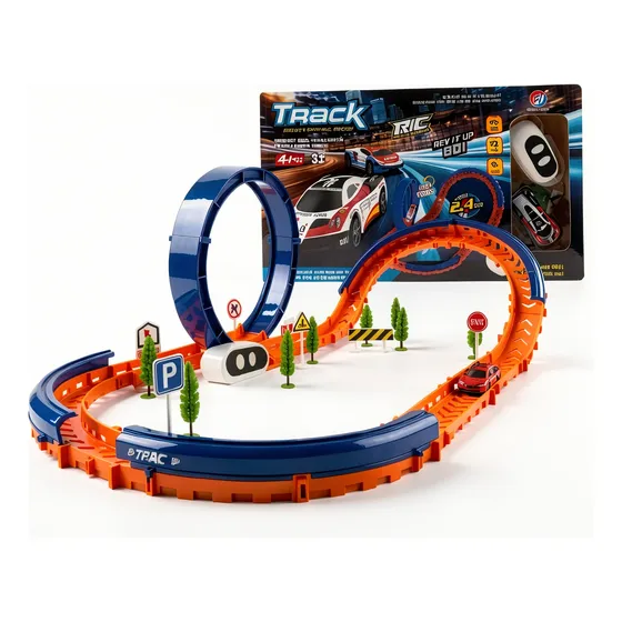 Pista Autos Carreras Electrica Rc Control Remoto Luz Niños