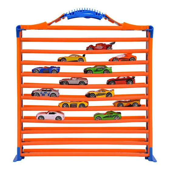 Pista de carros Hot Wheels HWCC9 color naranja - 35 piezas