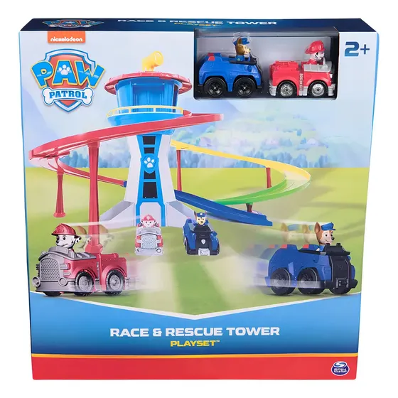 Pista Paw Patrol Torre De Control Con Vehículos Color Multicolor