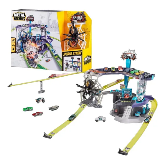 Pista Spider Strike Garage Araña Metal Machines - Zuru