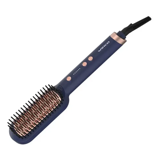 Plancha Cepillo Pequeña Para Cabello Ion Plus W4180 Winco Azul