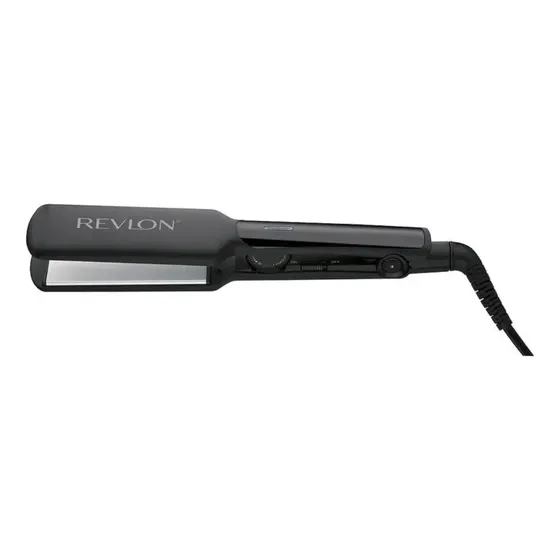 Plancha De Pelo Revlon 220° Placas 4.5 Cm. Recubrimiento Titanio - Negra