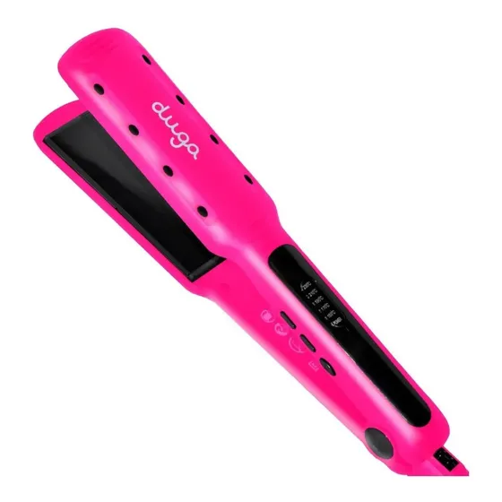 Plancha Para Cabello Humedo Y Seco Duga, Profesional 70 Watts D207 Color Rosa