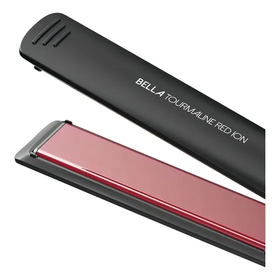 Planchita de pelo GA.MA Italy Elegance Bella LED Tourmaline Red Ion negra