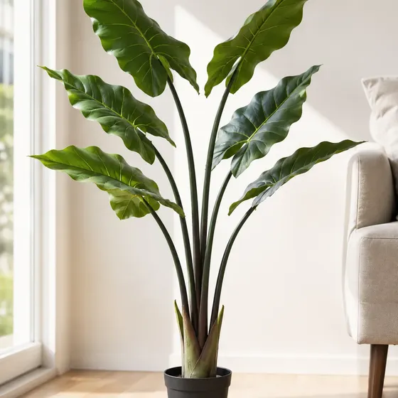 Planta Artificial Oreja De Elefante Griflor Premium 110 Cm