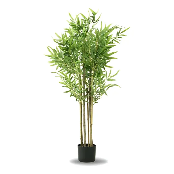 Planta Artificial Sitética Decoración Caña De Bambu 120cm