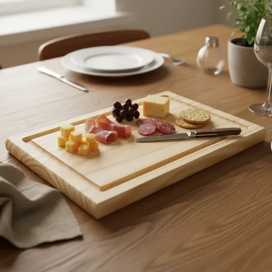 Plato Tabla Asado Picada Regalo Madera Catering X 6 U