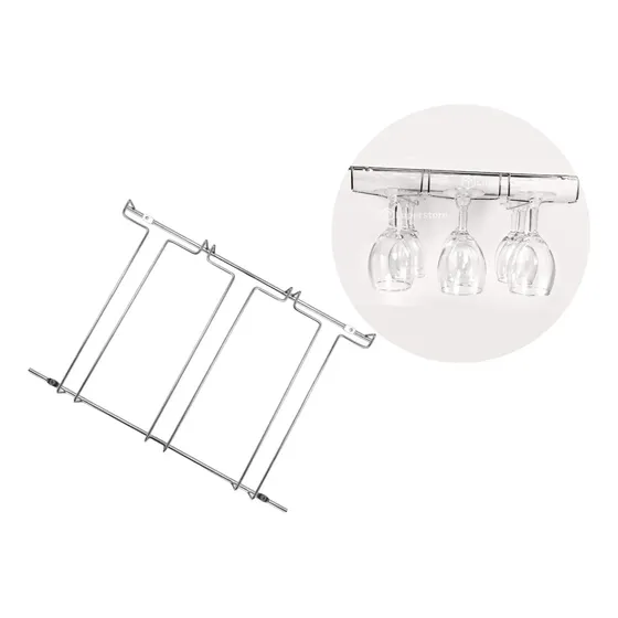 Porta Copas Copero Triple Organizador Cuelga Copas Cromado