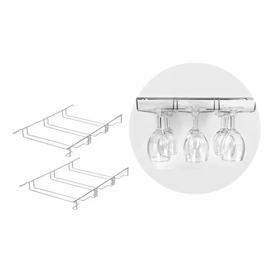 Porta Copas X2 Copero Metal Triple Cuelga Copas Portacopas
