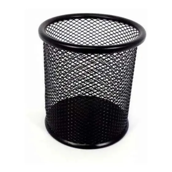 Porta Lapices De Escritorio Kendra Enrejado Negro